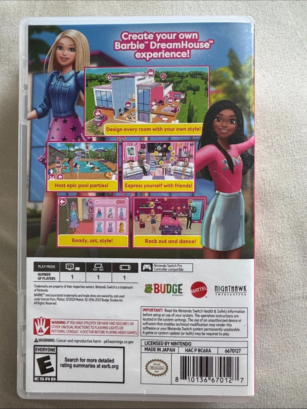 Nintendo Switch Barbie Dreamhouse Adventures
